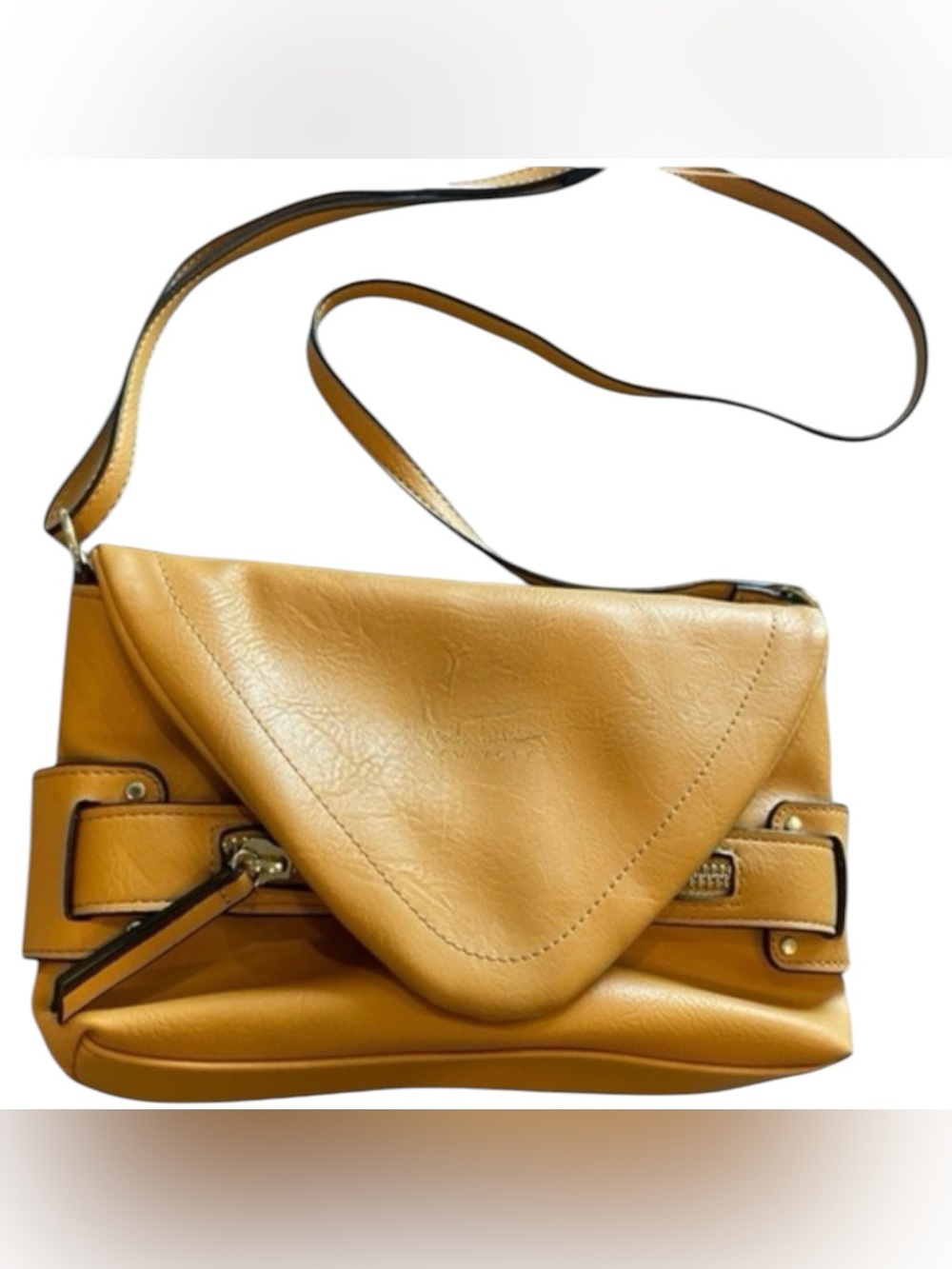 Nicole Miller Golden Yellow Crossbody Bag
